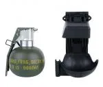 Wosport Dummy Grenade M67 mit Mount für Molle Systeme